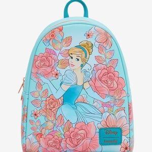 Loungefly Disney Cinderella Pink Flowers Mini Backpack